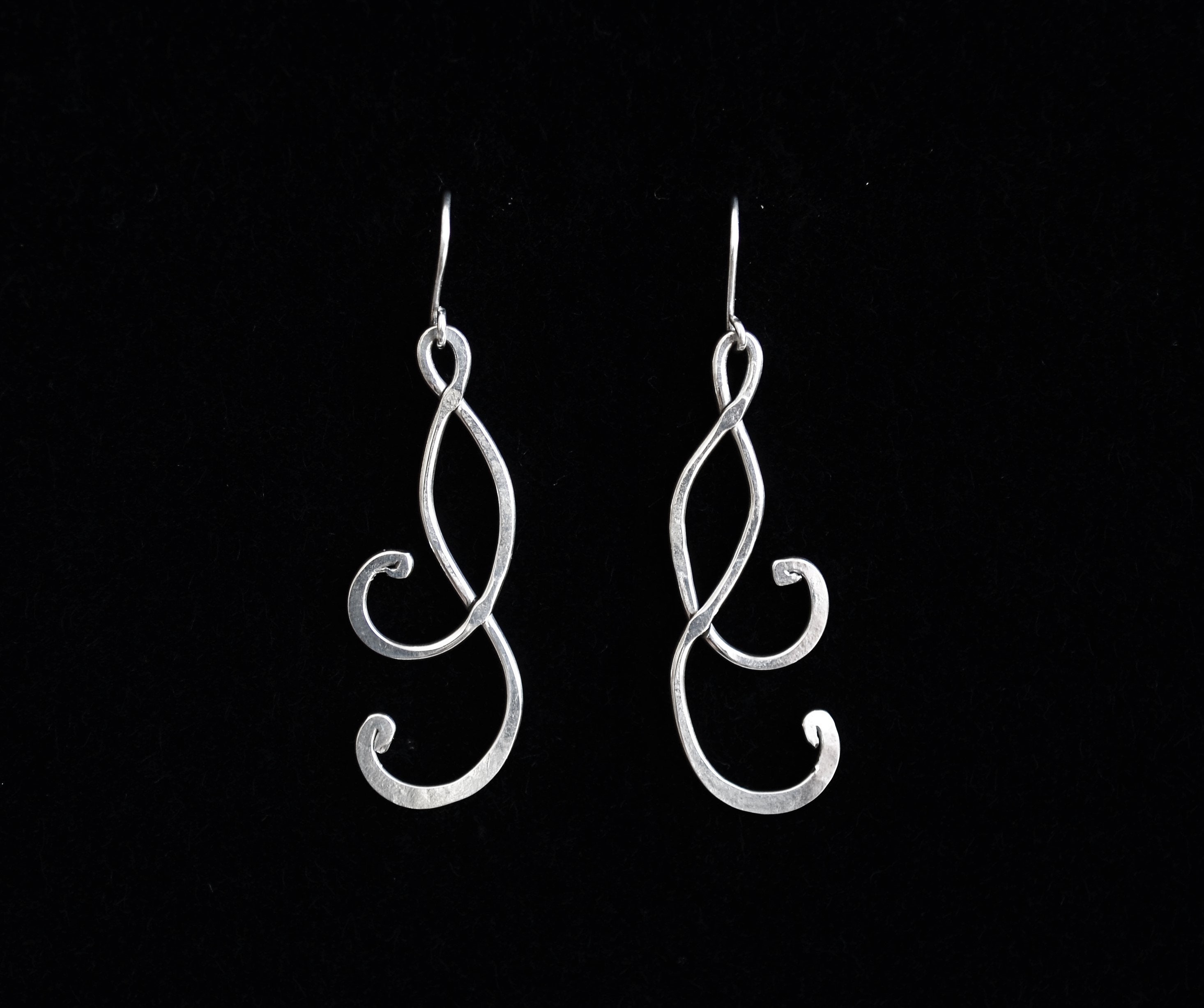 Long Soho Sterling Silver Earrings plated in 18K Gold main image 1