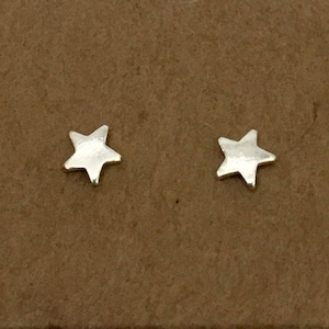 925 Sterling Silver Star Stud Earrings, 6mm Kids’ Jewelry, Dainty Silver Earrings, Minimalist Celestial Gift for Her or Everyday Wear