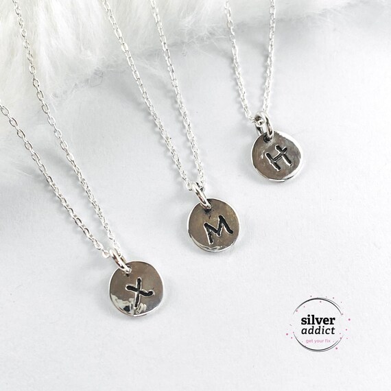 monogram charms necklace