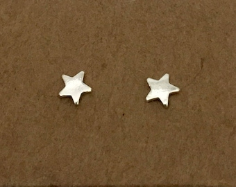 STERLING SILVER Star Stud Earrings, Moon, Sterling Silver Jewelry, Tiny Silver Earrings Kids Studs, Gifts for Her,