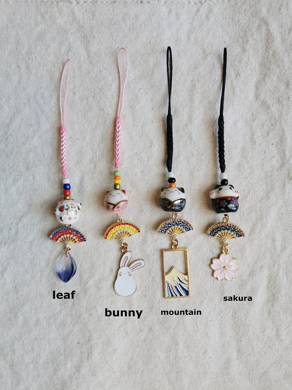 Japanese Style Cell Phone Charm Kawaii Bag Charm Etsy