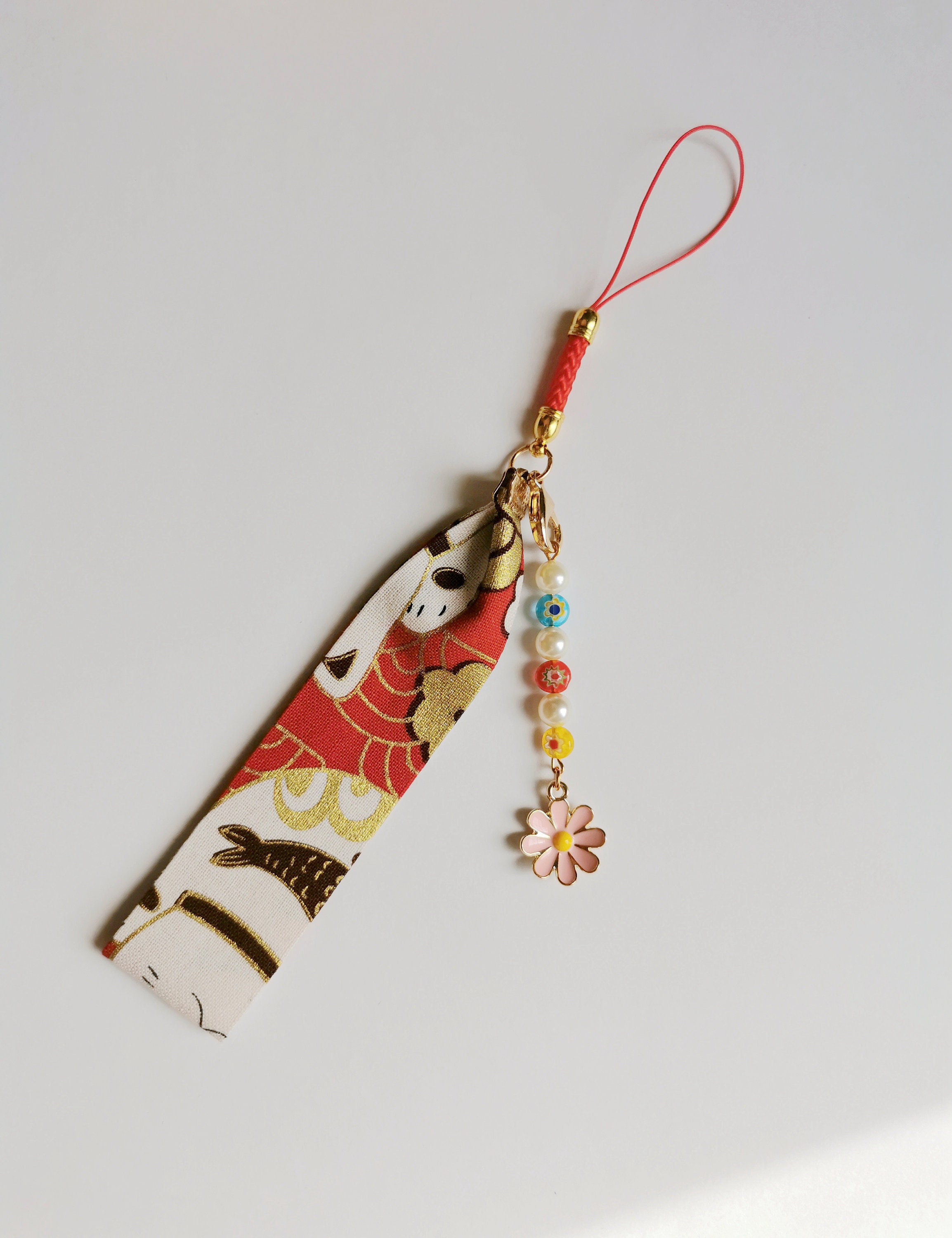 Sakura Keychain Japanese Style Cell Phone Charm Sakura Bag Etsy