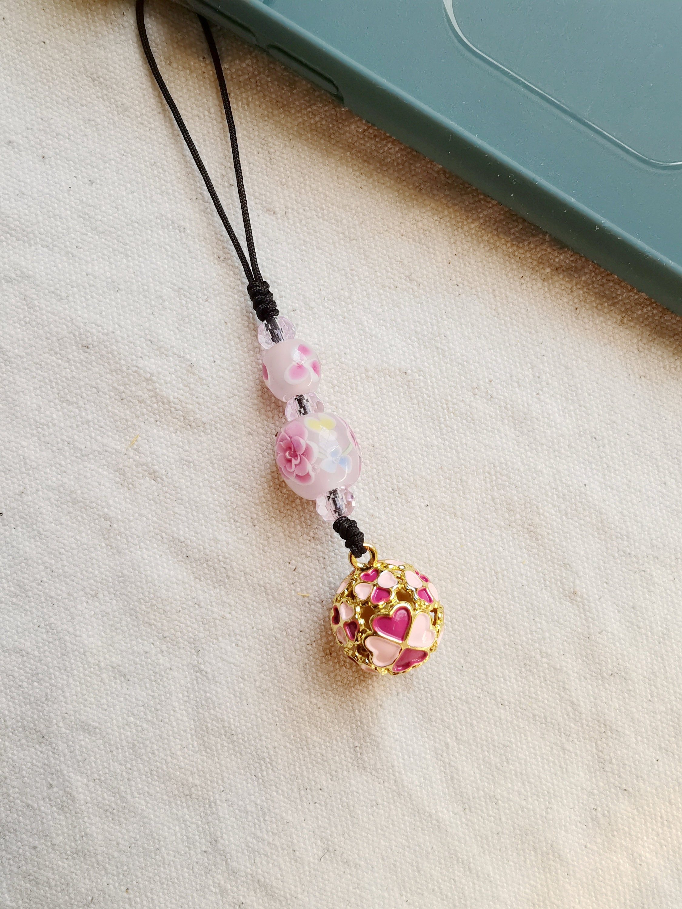 Japanese Style Phone Charm Sakura Bag Charm Sakura Phone Etsy