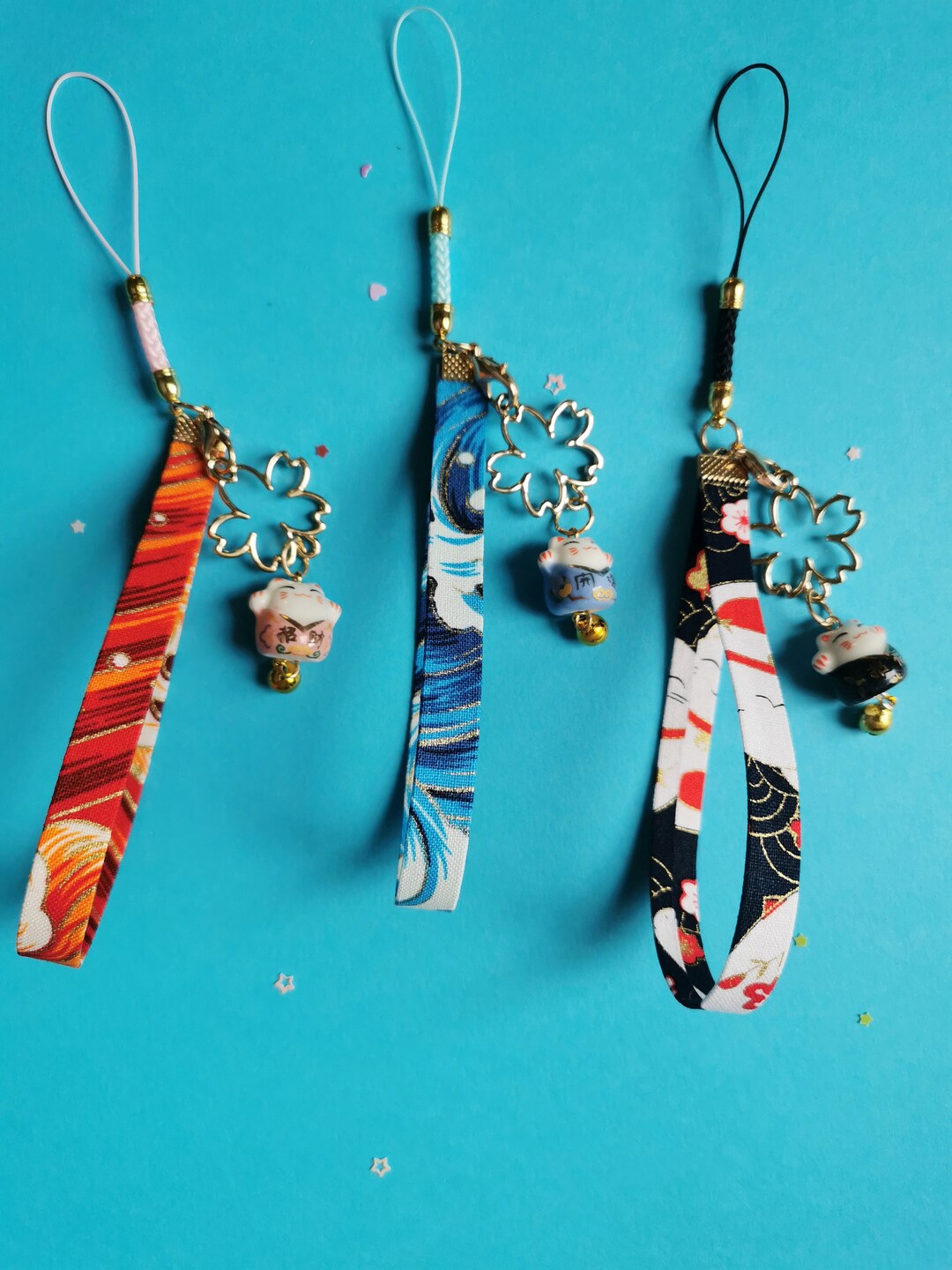 Cat Cell Phone Charm Kawaii Bag Charm Etsy