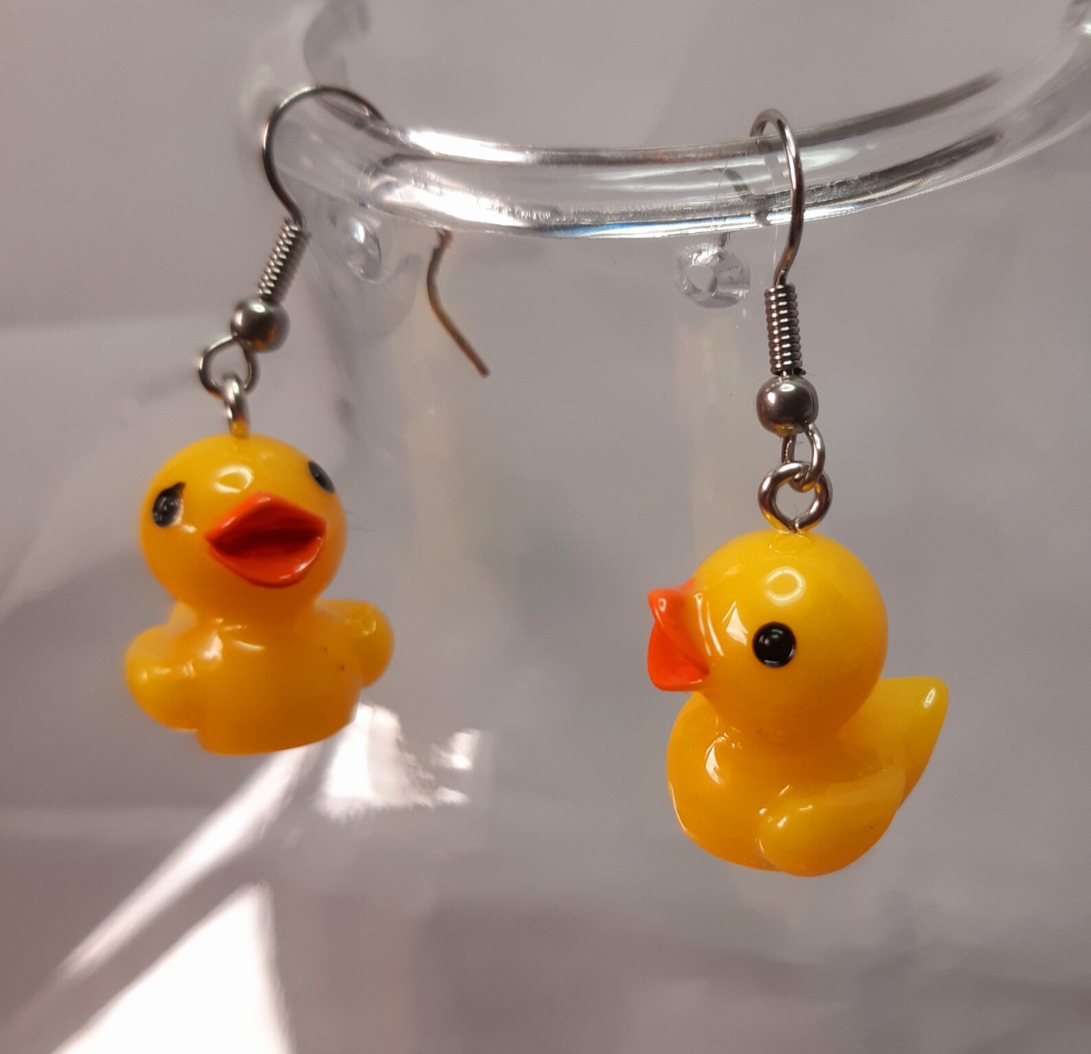 Duck earrings cute earrings rubber duck Etsy
