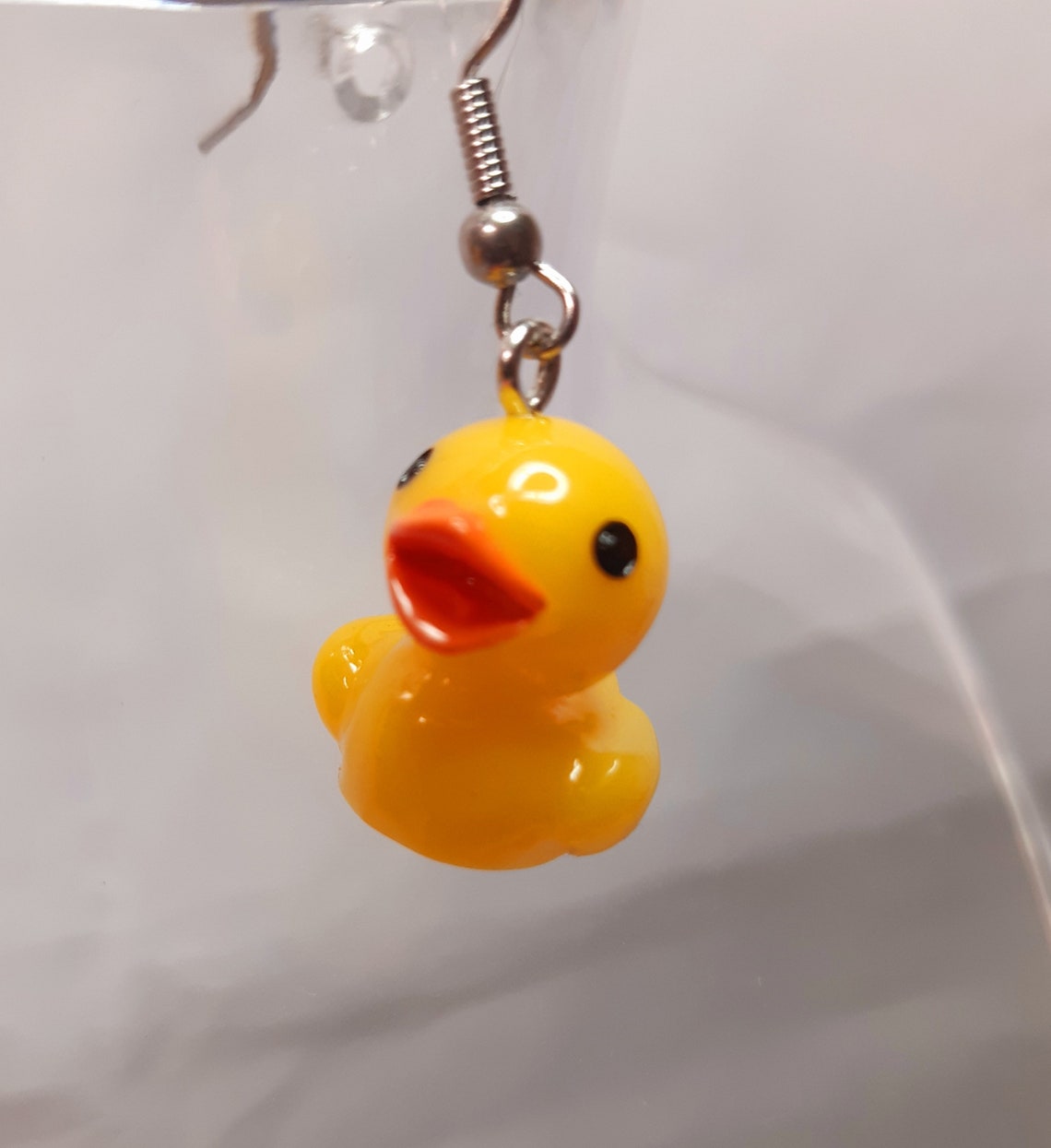 Duck earrings cute earrings rubber duck Etsy
