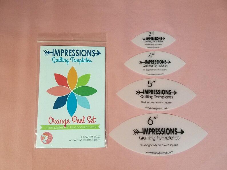 ORANGE PEEL TEMPLATES Set of 4 different sizes Etsy