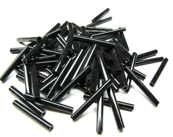 100 TUBES LENGTH 2.5 CM BLACK 25 MM ROUND