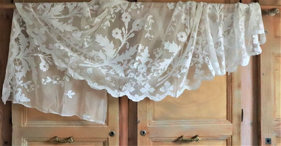 Antique French Hand Crafted Cornely Tambour Lace Large Panel Etsy
