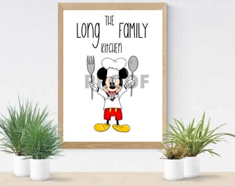 Mickey Kitchen Decor Etsy