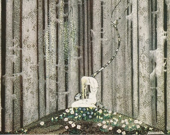 Kay Nielsen In The Midst of the Gloomy Thick Wood