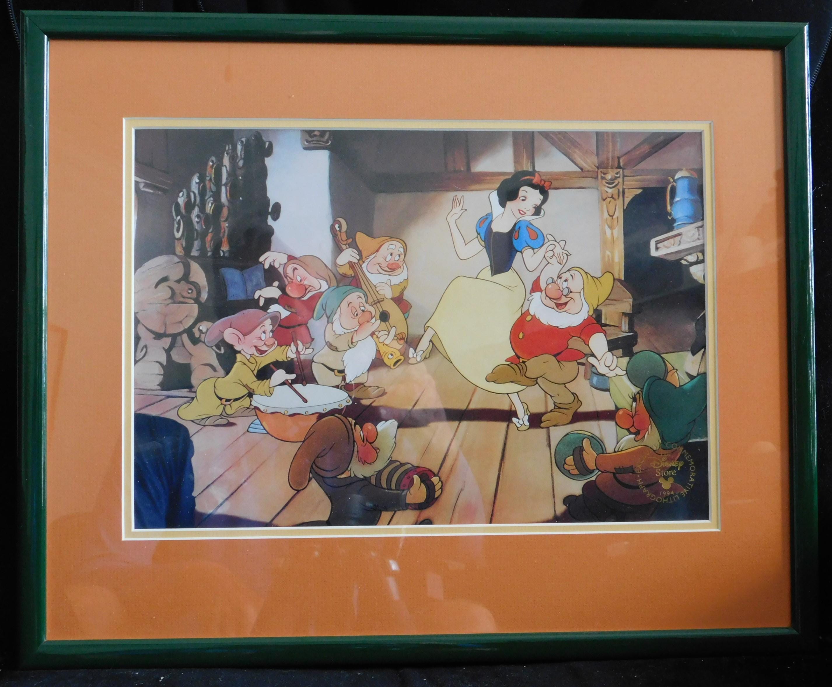 ☆DISNEY ART EDITIONS Snow White シルクスクリーン 額装 縦655mm 横