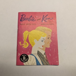 Vintage 1961 Barbie and Ken Teen Age Fashion Models Catalog