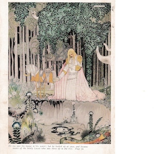 Kay Nielsen Lithograph: East of the Sun, Art Nouveau Illustration, 1913