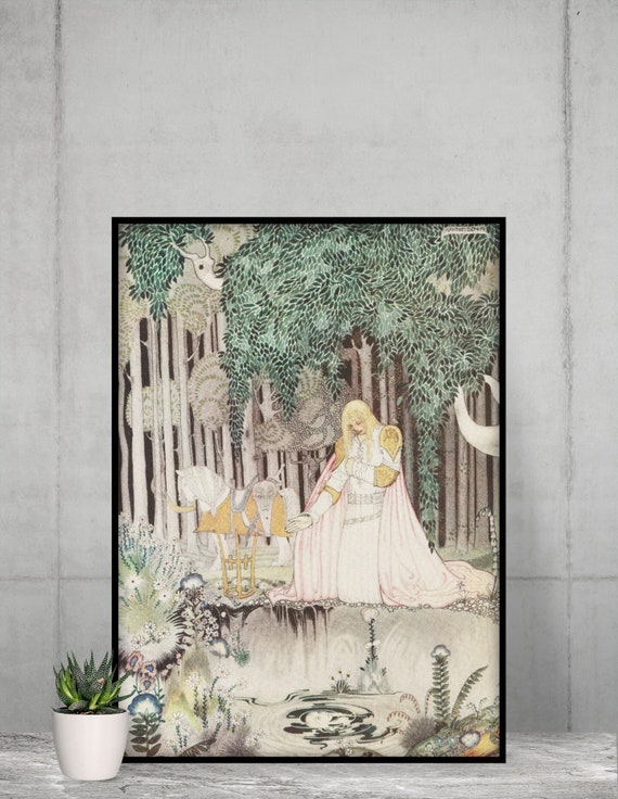Kay Nielsen Art Nouveau Print: Lassie in Tree, East of the Sun - Etsy