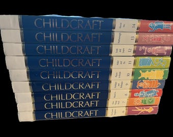 Vintage 1949 and 1954 Childcraft Books W. F. Quarrie & Co. / the