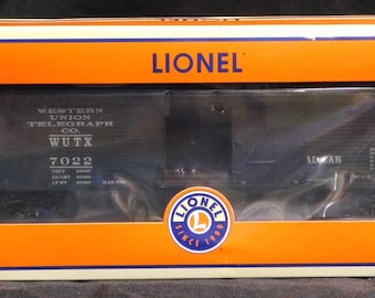 Reefer à flancs de bois Lionel Western Union : wagon de marchandises à voie O