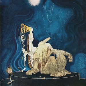 Kay Nielsen Prints East of the Sun West of the Moon 1914. Three Princesses Reproduction Art Nouveau