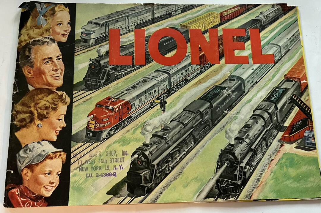 Lionel Trains Catalog 1950's Scale Model Headquarters Train History, as
