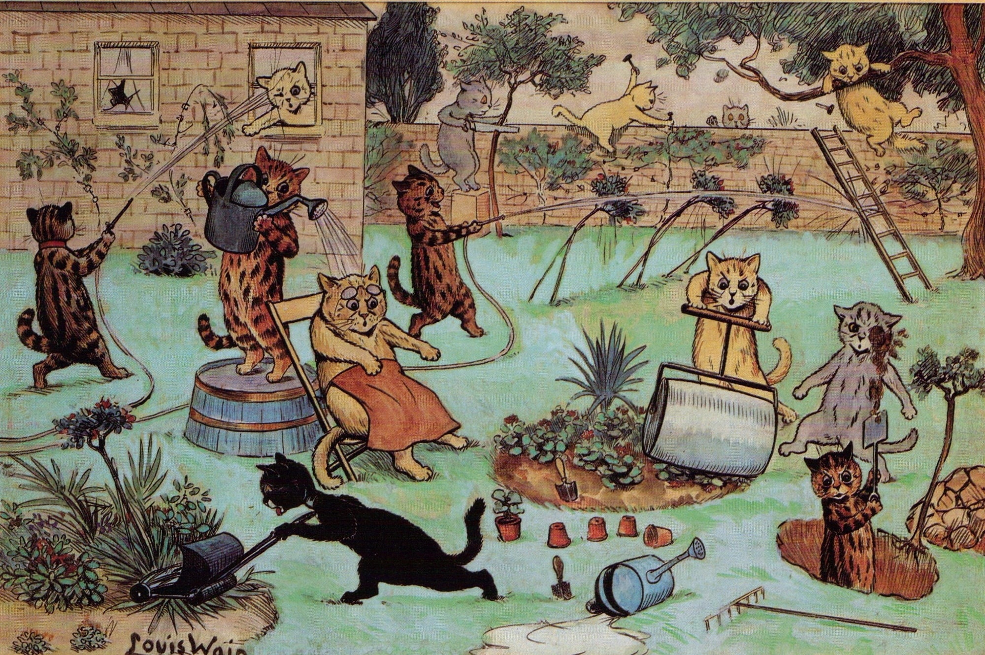 Louis Wain and His Weird Cats
