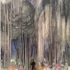 Elegant Art Nouveau Kay Nielsen Prints: Captivating Vintage Illustrations of the Twelve Dancing Princesses