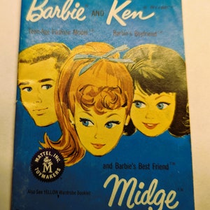 Vintage 1962 Barbie and Ken Catalog: Teen-Age Fashion Model