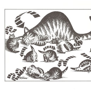 Kliban Cats Vintage Original Print Silly Cats Galore 17