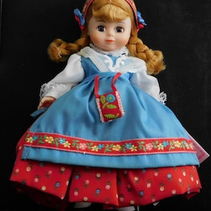 Madame Alexander World Country Dolls the 1980s Series of Beautifully Crafted 8" Collectible Dolls Designed Represent Traditional Attire