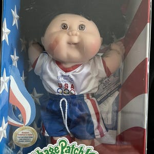 Koolpatch kinderpop OlymipKids Special Edition Sofia Kim Geboorte- en adoptiecertificaat 14 inch 1996 Olympisch teamvoetbal