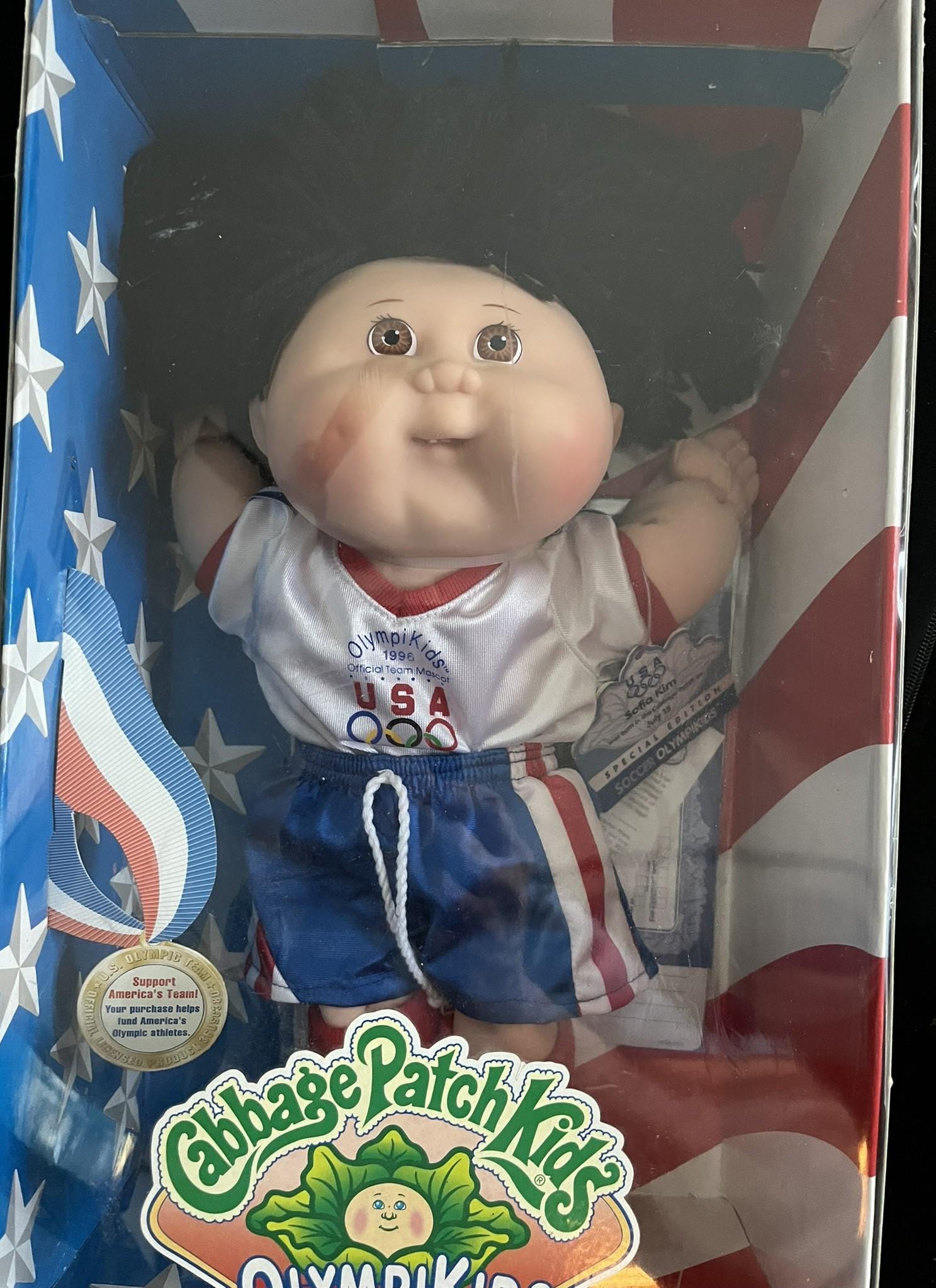 キャベツ人形　オリンピックフィギュアセット　1996年USA Vintage 1996 Cabbage Patch Kids Special Edition Olympikids