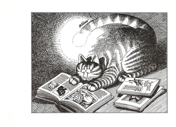 クリバン キャッツ ヴィンテージ オリジナルプリント 猫の勉強 猫の本