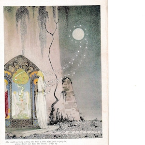 Kay Nielsen Art In Flew Over the Moon East of the Sun West of the Moon In Flew Over the Moon Reproduction Art Nouveau