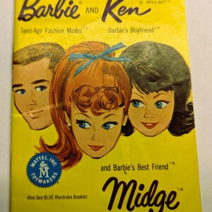 1962 Barbie and Ken Catalog: Teen-Age Fashion Model, Midge