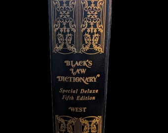 Black's Law Dictionary 5th Edition Deluxe: Vintage Legal