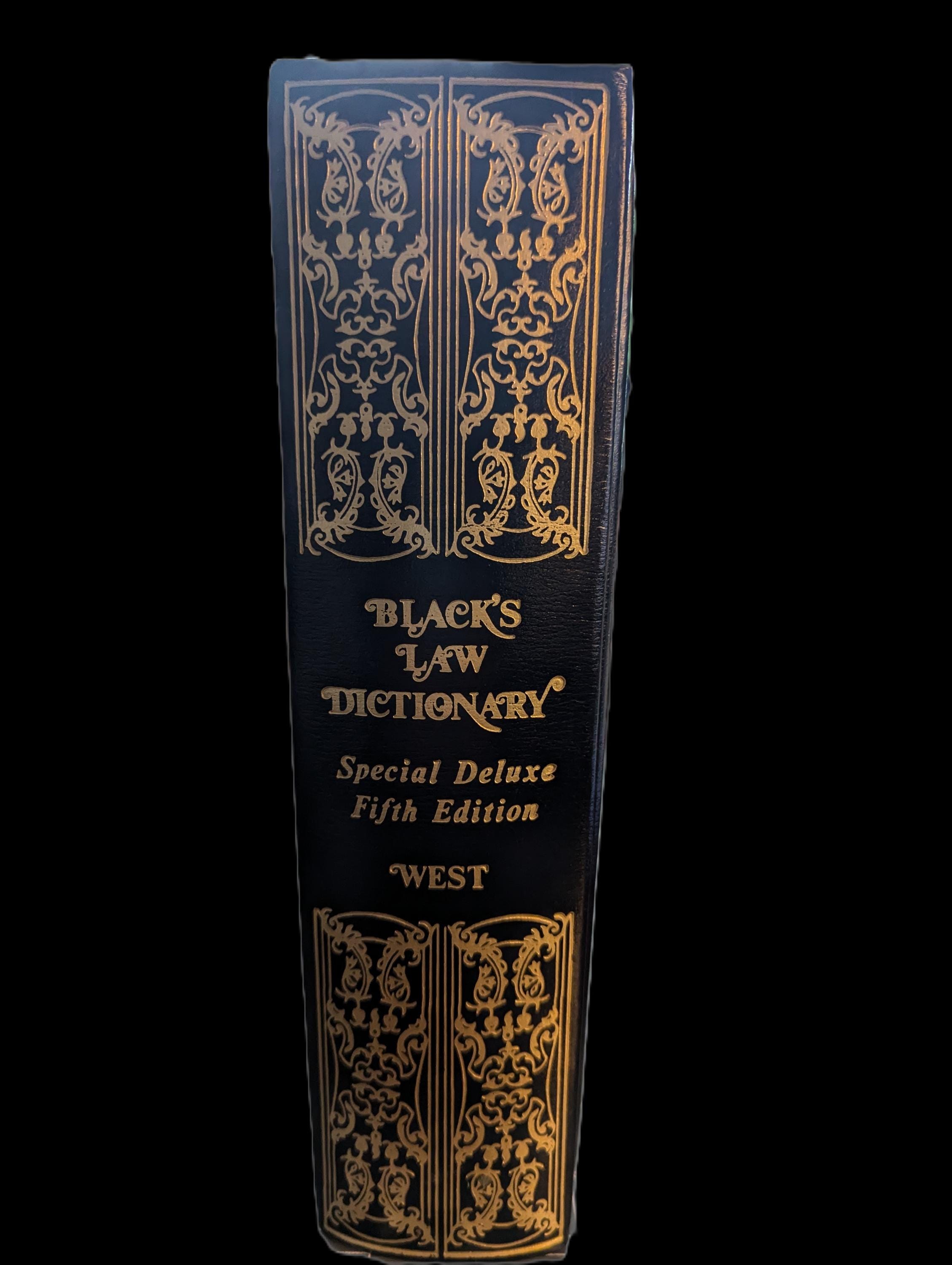 The Black's Law Dictionary 5th Edition Deluxe Edition by