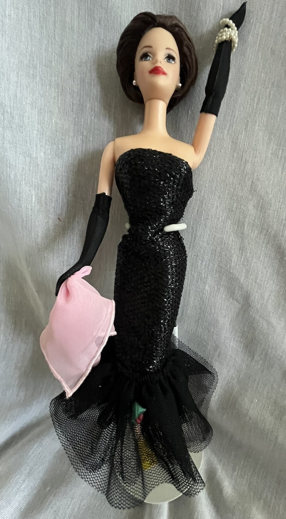 1991 Mattel Barbie Doll: Black Evening Gown, Pearl Earrings - Etsy 1991 Mattel Barbie Doll: Black Evening Gown, Pearl Earrings - Etsy
