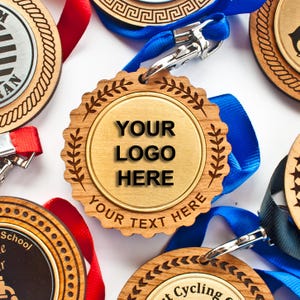 Personalized Medals, athletic achievement award, first place medal, Gold medal, Silver Medal