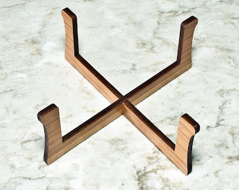 Wood Coaster Holder | Holds 4-6 coasters \ round or square coaster rack