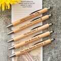 Personalized Engraved Bamboo Stylus Pens: Unique Wedding Favors & Promotional Gifts