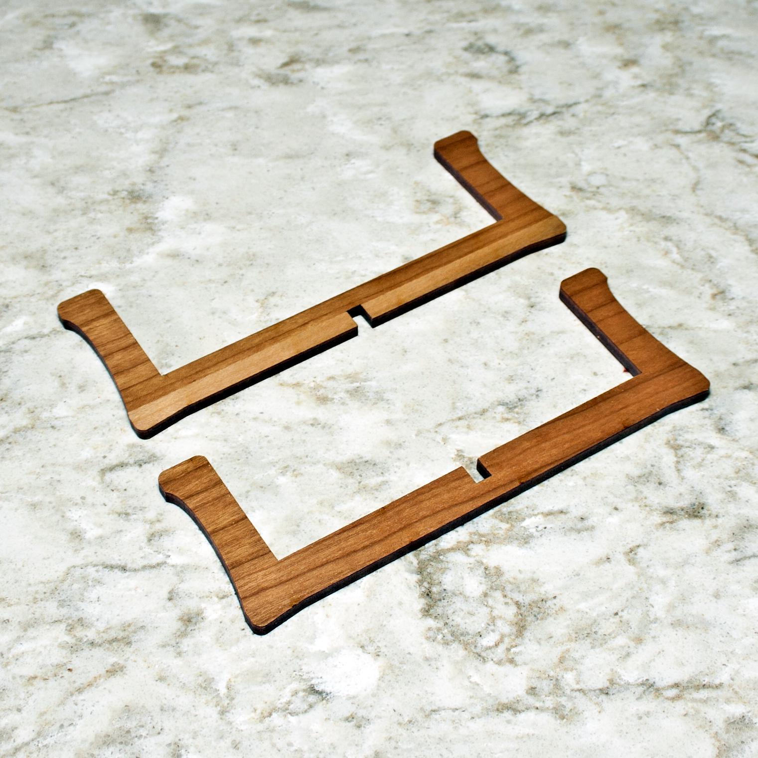Wood Coaster Holder | Holds 4-6 Coasters \ Round or Square Coaster Rack ...