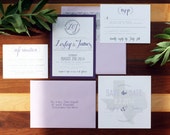 The Orchid Wedding Invitation (set of 100)