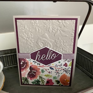 Hello Blank Greeting Card
