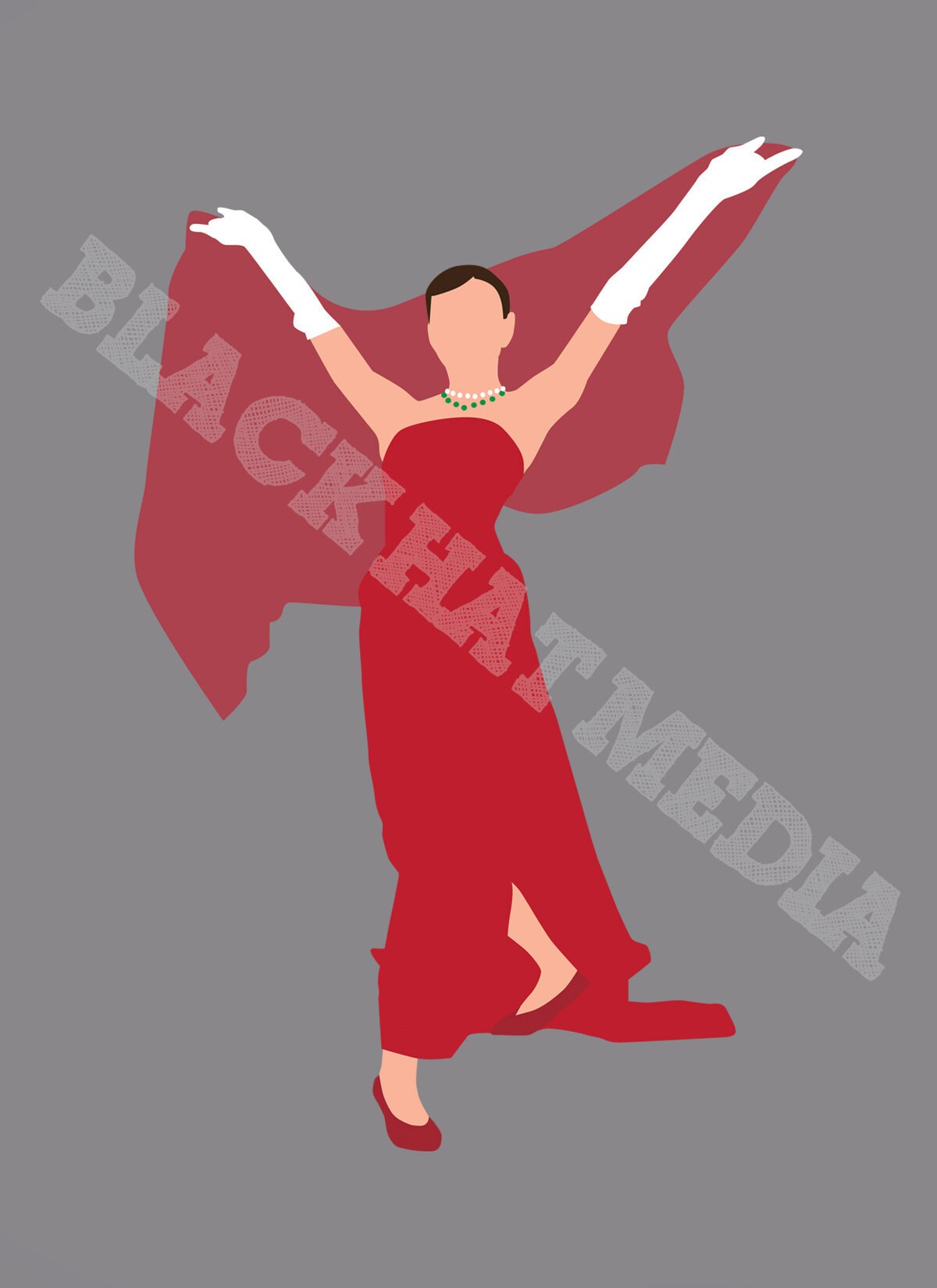 funny face red dress