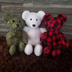 15” Teddy Bear PDF Sewing Pattern, Memory Bear, Printable Detailed Instructions, Commercial License Included, Instant Download