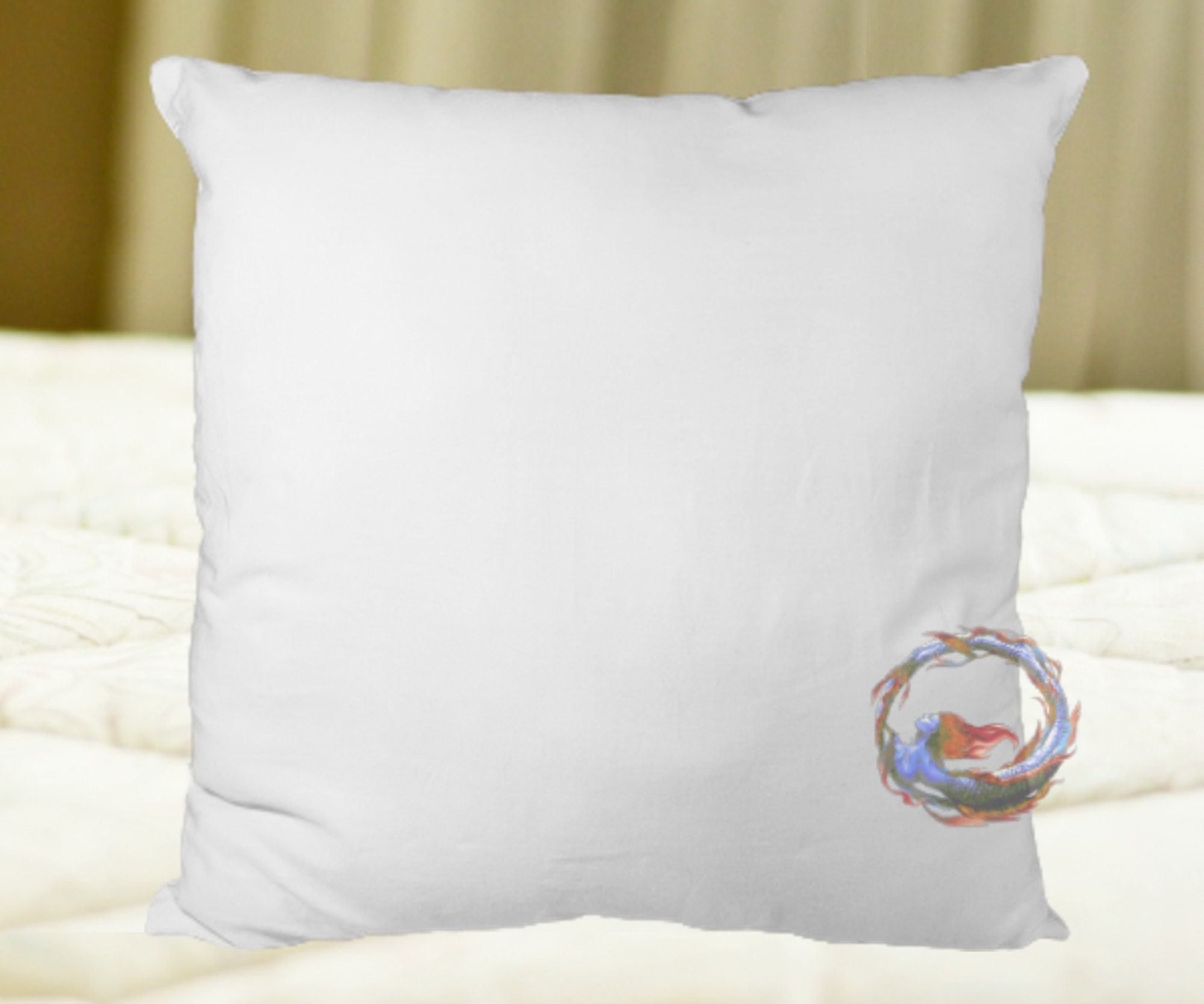Cotton Cover Hypoallergenic Polyester Filled Pillow Insert | 12x12 | 14x14 | 16x16 | 18x18 | 20x20 - UniikPillows 12x12