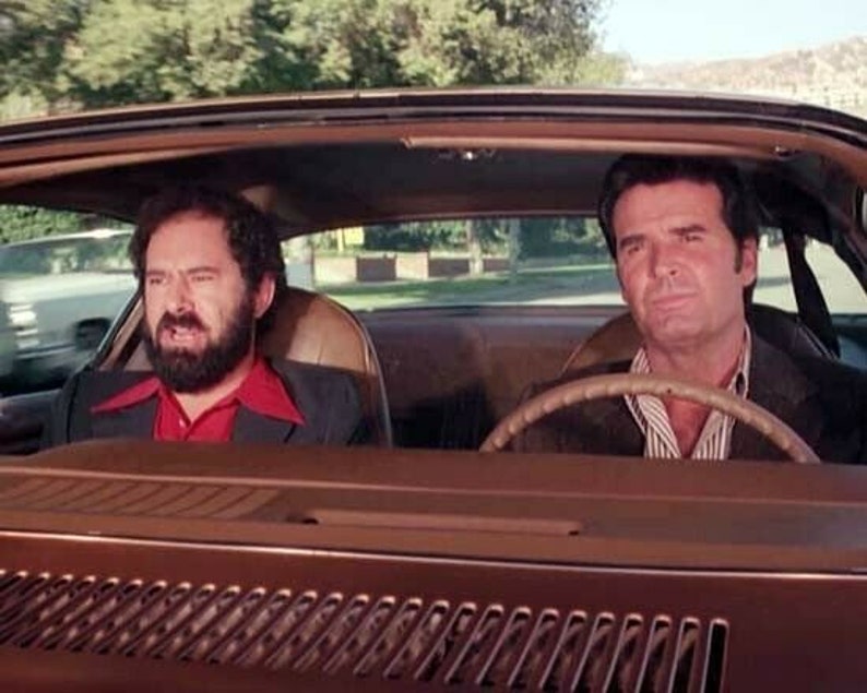 The Rockford Files James Garner at Wheel of Firebird With Etsy