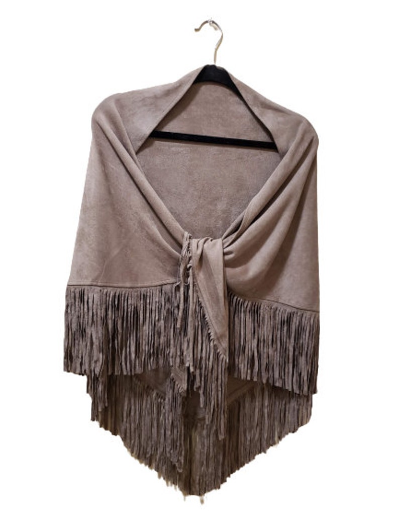 shawl wrap with fringe