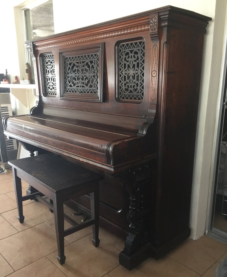 C. Kurtzmann Buffalo N.Y. Upright Piano 1880 1908 Etsy