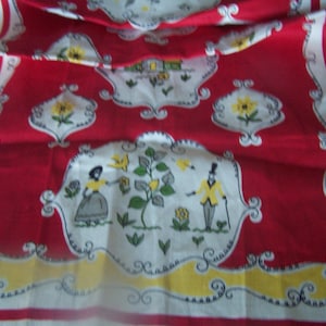 Vintage kitchen towels, set  of two Free shipping