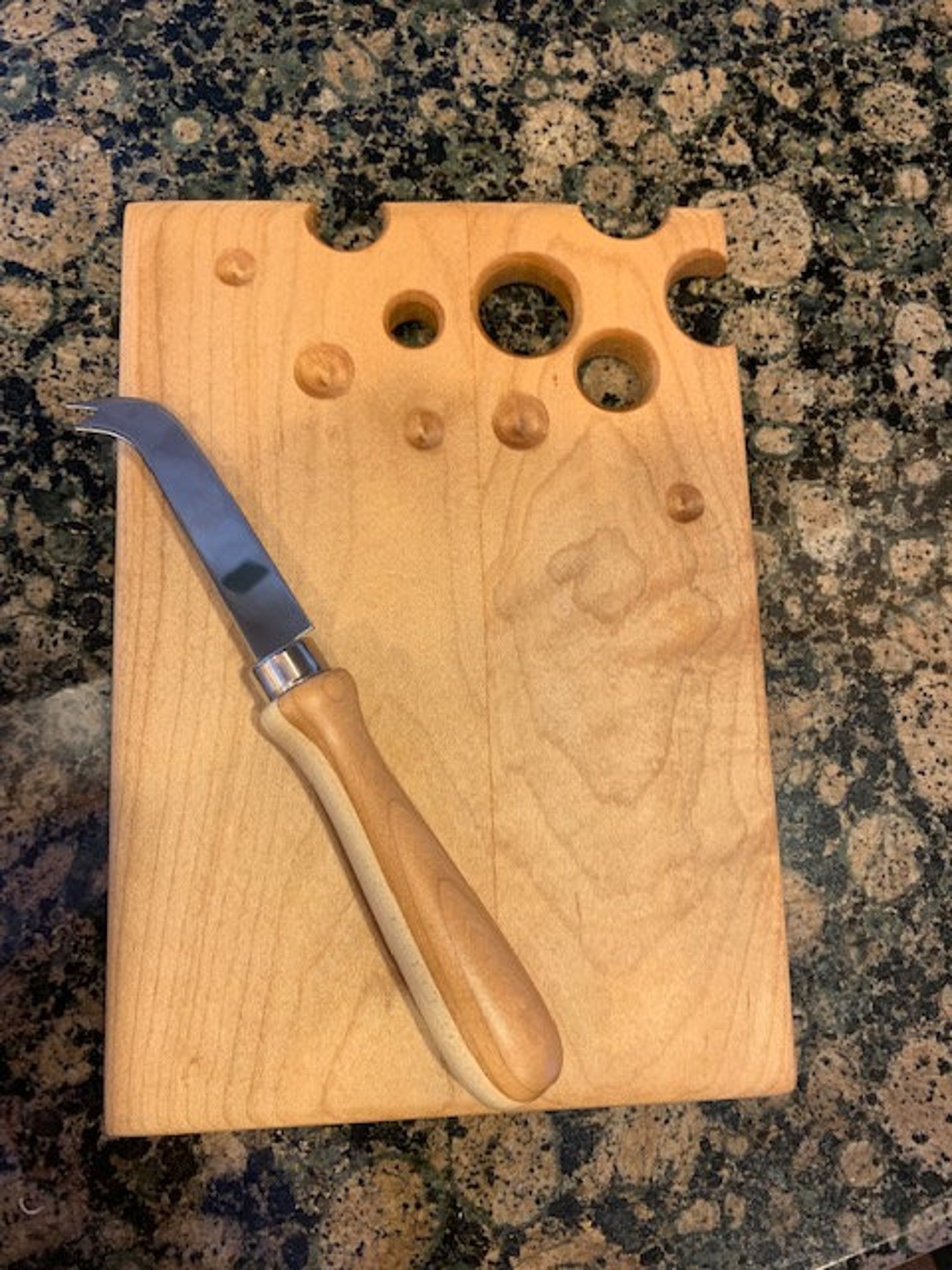 Cutting Board/cheese Board With Knife Etsy